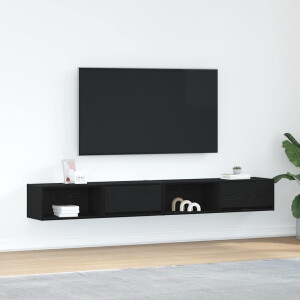 vidaXL Tv-meubelen 2 st 100x31x25,5 cm bewerkt hout zwart
