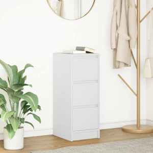vidaXL Dressoir 29,5x34x76 cm spaanplaat wit