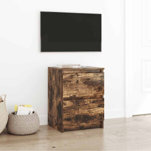 vidaXL Tv-meubel 40x35x54 cm spaanplaat gerookt eikenkleurig