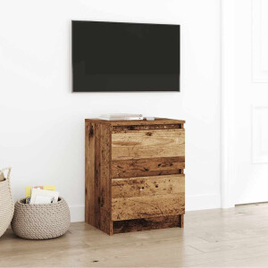 vidaXL Tv-meubel 40x35x54 cm spaanplaat oud hout