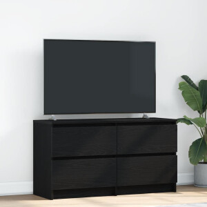 vidaXL Tv-meubel 100x35x54 cm bewerkt hout zwart