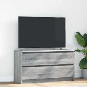 vidaXL Tv-meubel 100x35x54 cm bewerkt hout grijs sonoma eikenkleurig