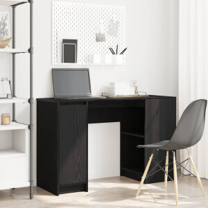 vidaXL Bureau 120x42x76 cm spaanplaat zwart eikenkleurig