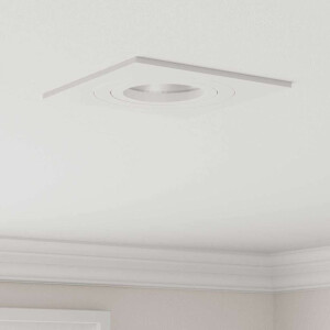 vidaXL Spotje 12 pcs Wit 9 x 9 x 2 cm Aluminium