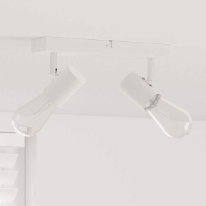 vidaXL Plafondspot met schijnwerpers Wit 26 x 6,5 x 11,5 cm Metaal