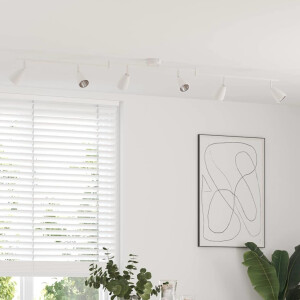 vidaXL Plafondspot met schijnwerpers Wit 25.5 x 8 x 16 cm Metaal