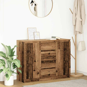 vidaXL Dressoir met lades 100,5x35x76 cm spaanplaat bewerkt hout