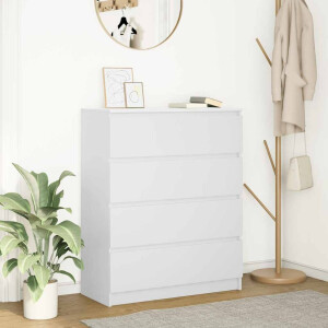 vidaXL Dressoir 80x35x99 cm bewerkt hout wit