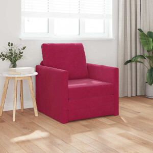 vidaXL Slaapbank Wijnrood 74 x 77 x 81 cm Fluweel