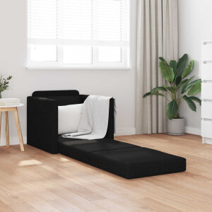 vidaXL Slaapbank Zwart 74 x 77 x 81 cm Stof