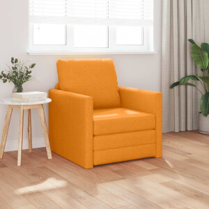 vidaXL Slaapbank Donkergeel 74 x 77 x 81 cm Stof