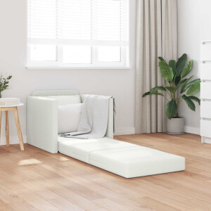 vidaXL Slaapbank 60cm Wit Kunstleer