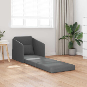 vidaXL Slaapbank Donkergrijs 65 x 80 x 83 cm Stof