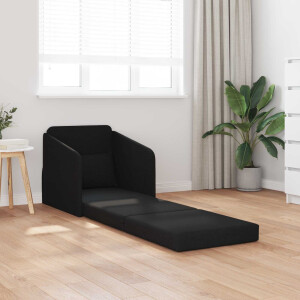 vidaXL Slaapbank Zwart 65 x 80 x 83 cm Stof