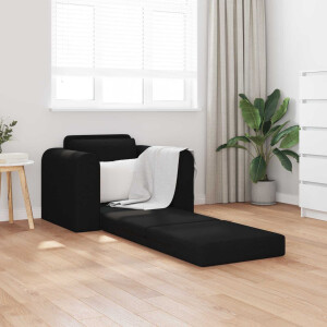 vidaXL Slaapbank Zwart 98 x 71 x 83 cm Stof