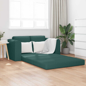 vidaXL Slaapbank 60cm Donkergroen Stof