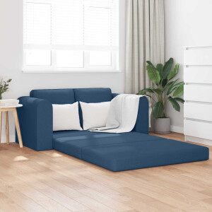 vidaXL Slaapbank 60cm Blauw Stof