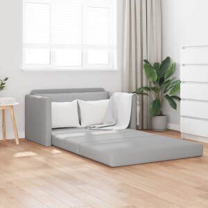 vidaXL Slaapbank Wolkengrijs 124 x 71 x 78 cm Stof