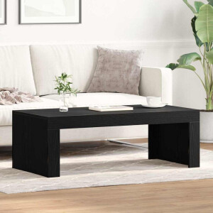 vidaXL Salontafel Zwart Eiken 102 x 50 x 35 cm Bewerkt hout