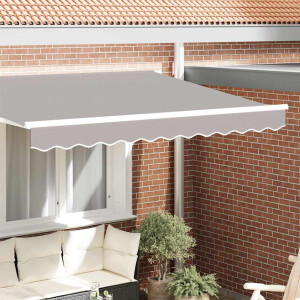 vidaXL Markies Valance Lichtgrijs 2.8 x 0.2 m Canvas