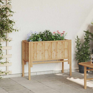 vidaXL Verhoogde plantenbak Bruin 90 x 35 x 70 cm Bamboe
