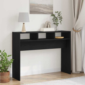 vidaXL Wandtafel Zwart eiken 105 x 30 x 80 cm Bewerkt hout