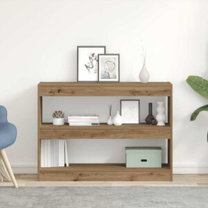 vidaXL Boekenkast artisanaal eikenkleurig 100 x 30 x 72 cm