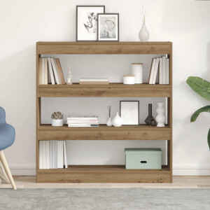 vidaXL Boekenkast artisanaal eikenkleurig 100 x 30 x 103 cm