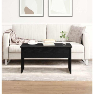 vidaXL Salontafel Zwart Eiken 80 x 50,5 x 41,5 cm Bewerkt hout