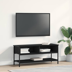 vidaXL Tv-meubelset Zwart Eiken 100 x 35 x 45 cm Bewerkt hout