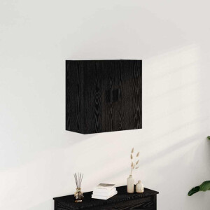 vidaXL Wandkast Zwart Eiken 60 x 31 x 60 cm Bewerkt hout