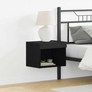 vidaXL Tv-meubelset 2 pcs Zwart Eiken 40 x 30 x 30 cm Bewerkt hout