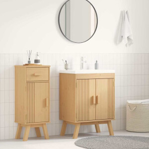 vidaXL Basis Kast Olden Bruin 60 x 40 x 80 cm Massief grenenhout