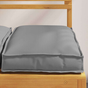 vidaXL Kussen 4 pcs Grijs 40 x 40 x 8 cm Oxford Stof