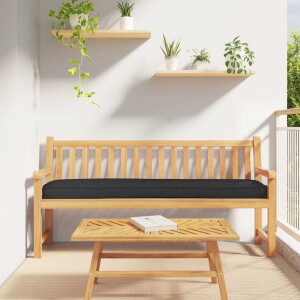 vidaXL Pallet Kussen Set 2 pcs Zwart 200 x 40 x 8 cm Oxford stof