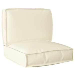 vidaXL Pallet Kussen Set 2 pcs Crème Oxford Stof
