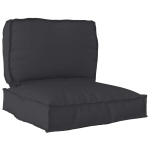 vidaXL Pallet Kussen Set 2 pcs Zwart Oxford Stof