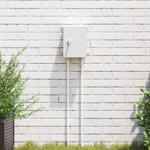 vidaXL Bedieningskast Grijs 25 x 13 x 24 cm ABS Kunststof