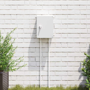 vidaXL Bedieningskast Grijs 28 x 13 x 28 cm ABS Kunststof