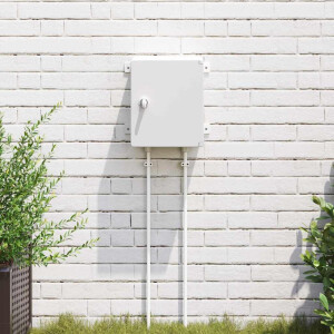 vidaXL Bedieningskast Grijs 32 x 13 x 30 cm ABS Kunststof