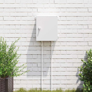 vidaXL Bedieningskast Grijs 37 x 16,5 x 35 cm ABS Kunststof