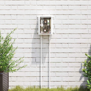 vidaXL Bedieningskast Grijs 47 x 20 x 60 cm ABS Kunststof