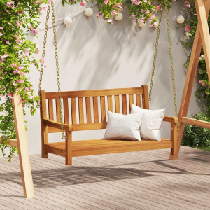vidaXL Tuin Hangbank Naturel 110 x 56 x 58,5 cm Massief Acaciahout