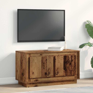 vidaXL TV-kast Oud hout 80 x 35 x 45 cm Bewerkt hout