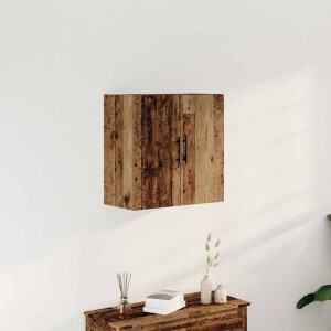 vidaXL Wandkast Wandgemonteerd Oud Hout 60 x 31,5 x 60 cm Bewerkt hout