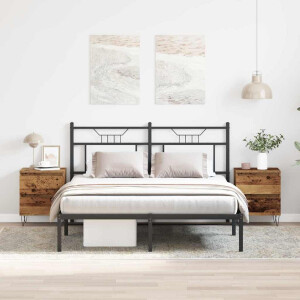 vidaXL Nachtkastje 2 pcs Oud hout 40 x 35 x 50 cm Bewerkt hout