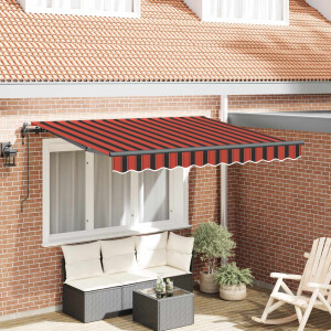 vidaXL Inklapbaar Zonnescherm Oranje 250 x 200 cm Stof