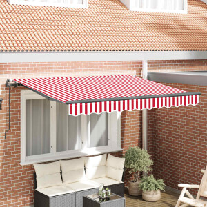 vidaXL Inklapbaar Zonnescherm Rood 250 x 200 cm Stof