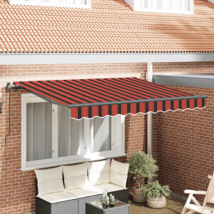 vidaXL Inklapbaar Zonnescherm Oranje 300 x 200 cm Stof