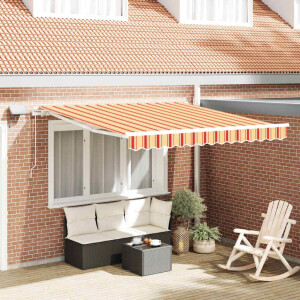 vidaXL Inklapbaar Zonnescherm met 350 x 250 cm Stof